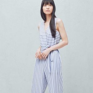 Blue and white stripes Jumpsuit